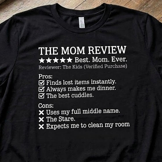 Personalized The Mom Review Tee