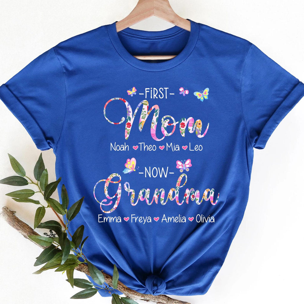 First Mom Now Grandma Custom Shirt