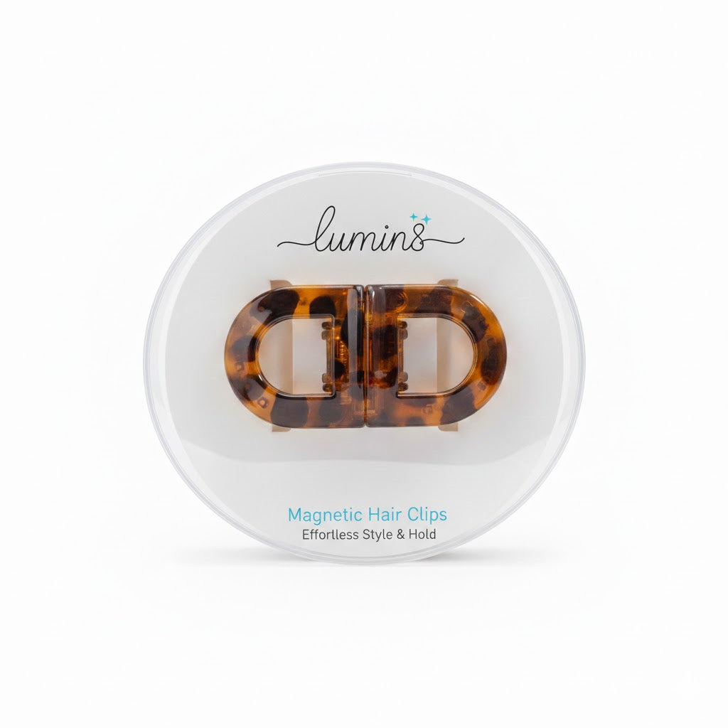 Lumin8 WING Amber Magnetic Hair Clips